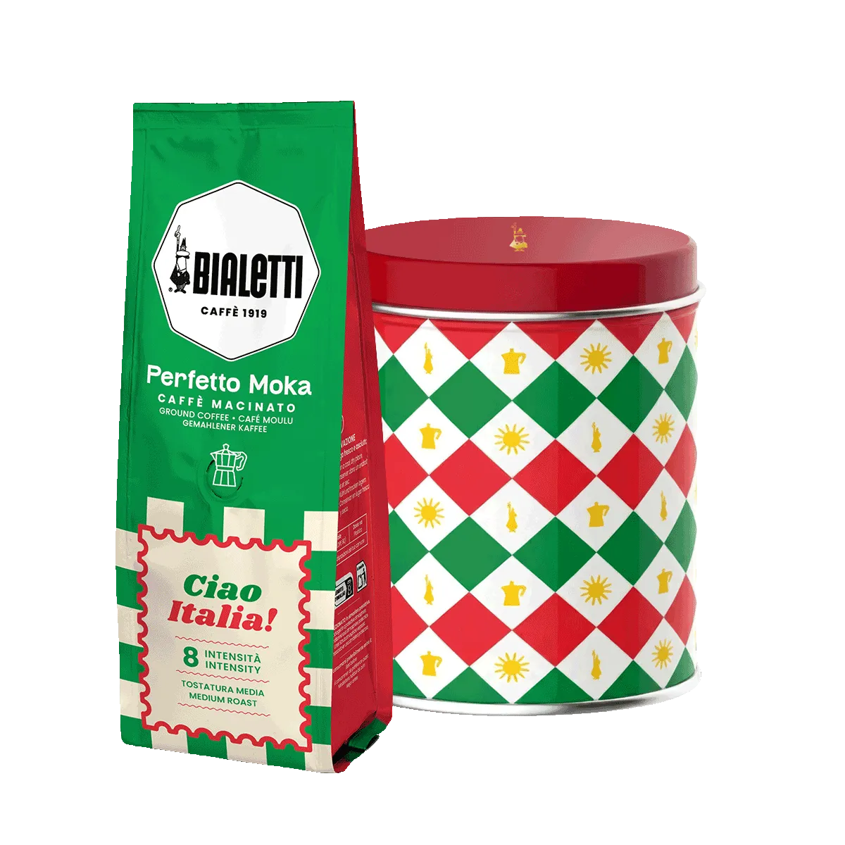 Набор банка и кофе молотый Bialetti Itlia (096080540)