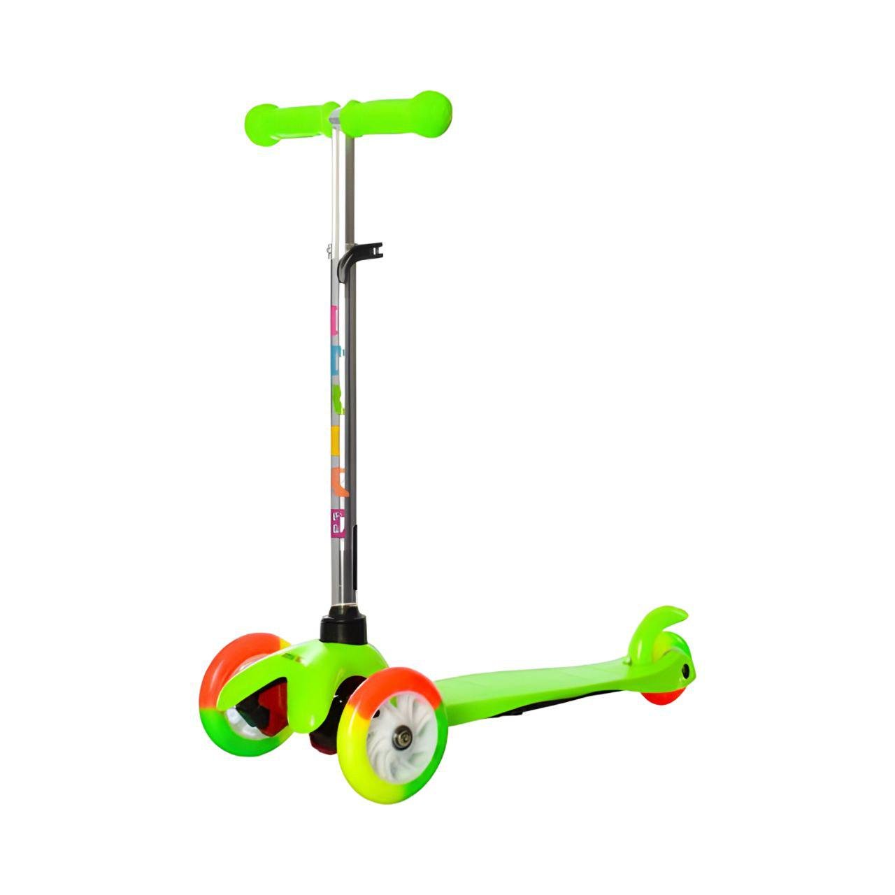 Самокат детский складной BB 3-013-4-A-GR PU колеса регулируемый руль Зеленый (24642705)