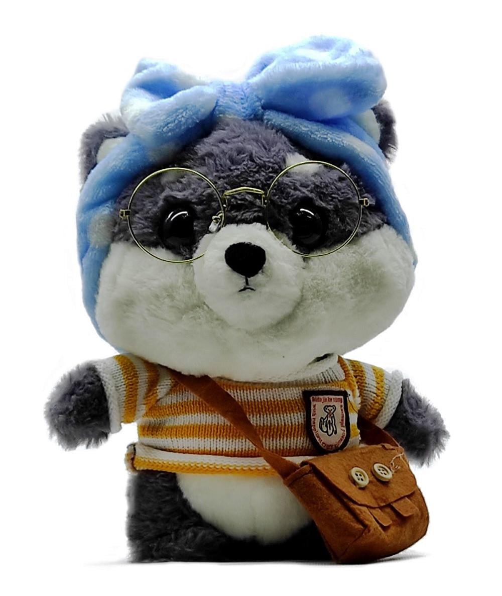 Мягкая игрушка Lalafanfan собачка Шиба Ину Серый (949494-2)