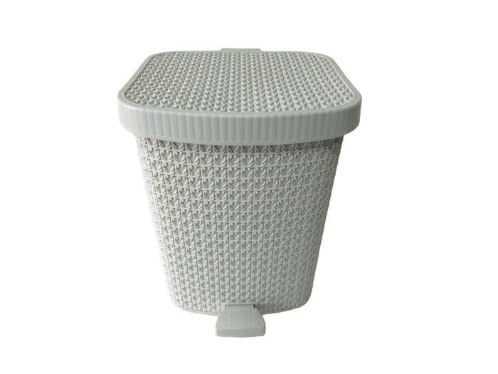 Мусорное ведро Вязка R8133 пластиковое с педалью 12 л (19815) Мусорное ведро Вязка R8133 пластиковое с педалью 12 л (19815)