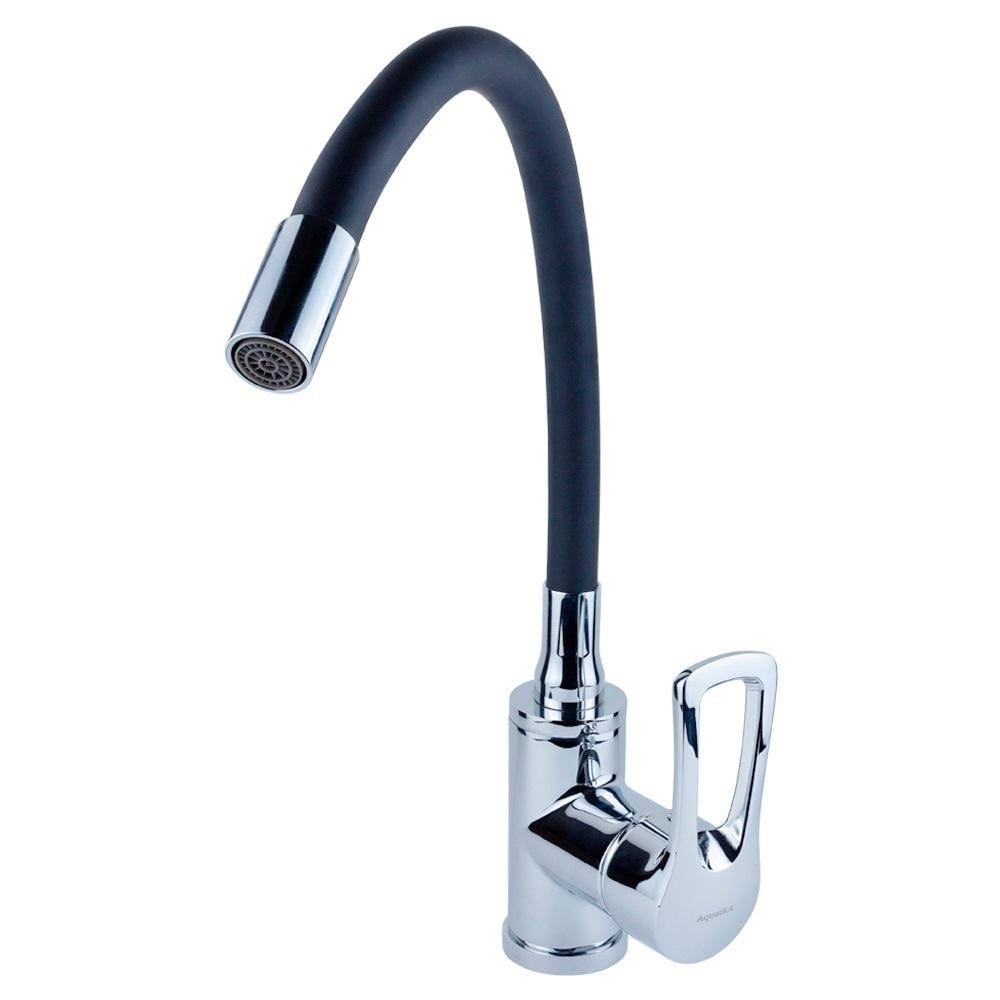 Смеситель для кухни AQUATICA ML-4B544C 9746130 с гибким изливом Черный (222513)