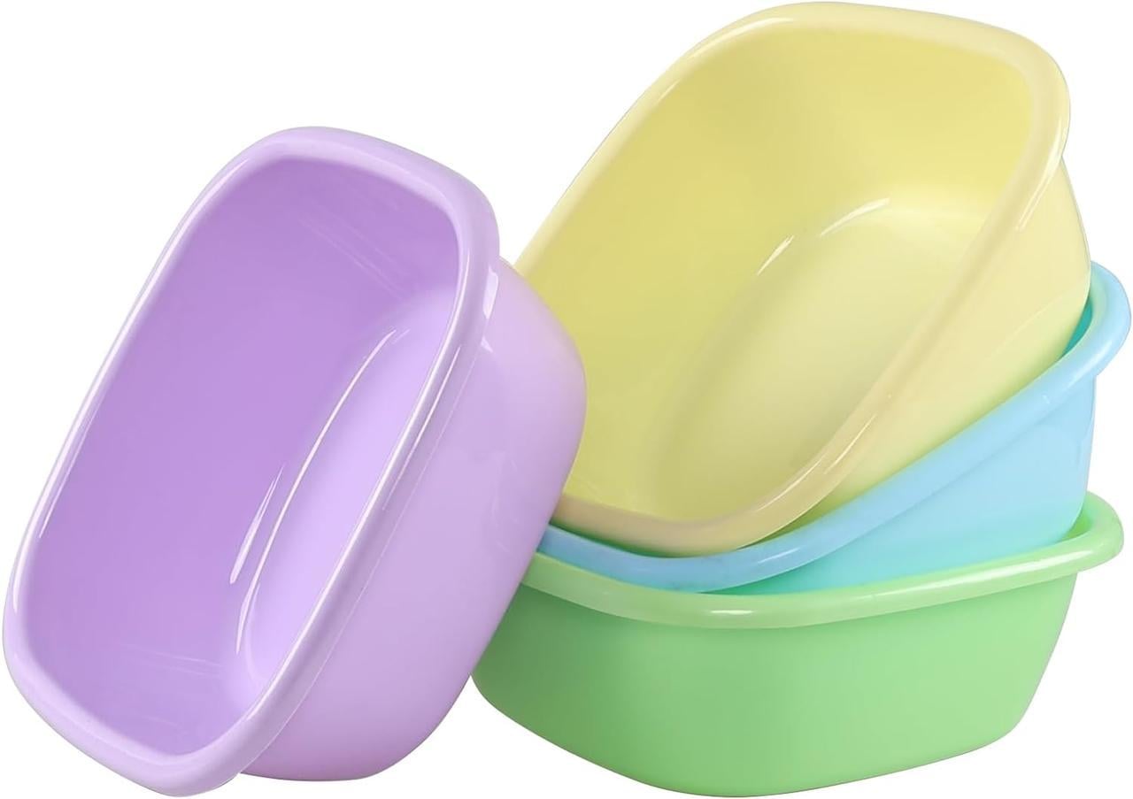 Таз квадратний для миття посуду 8 л 4 шт.