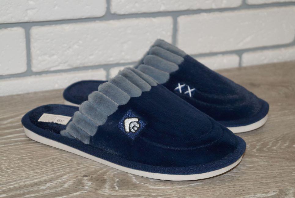Тапочки комнатные Alex р. 38/39 24,5 см Синий (30740-3839)