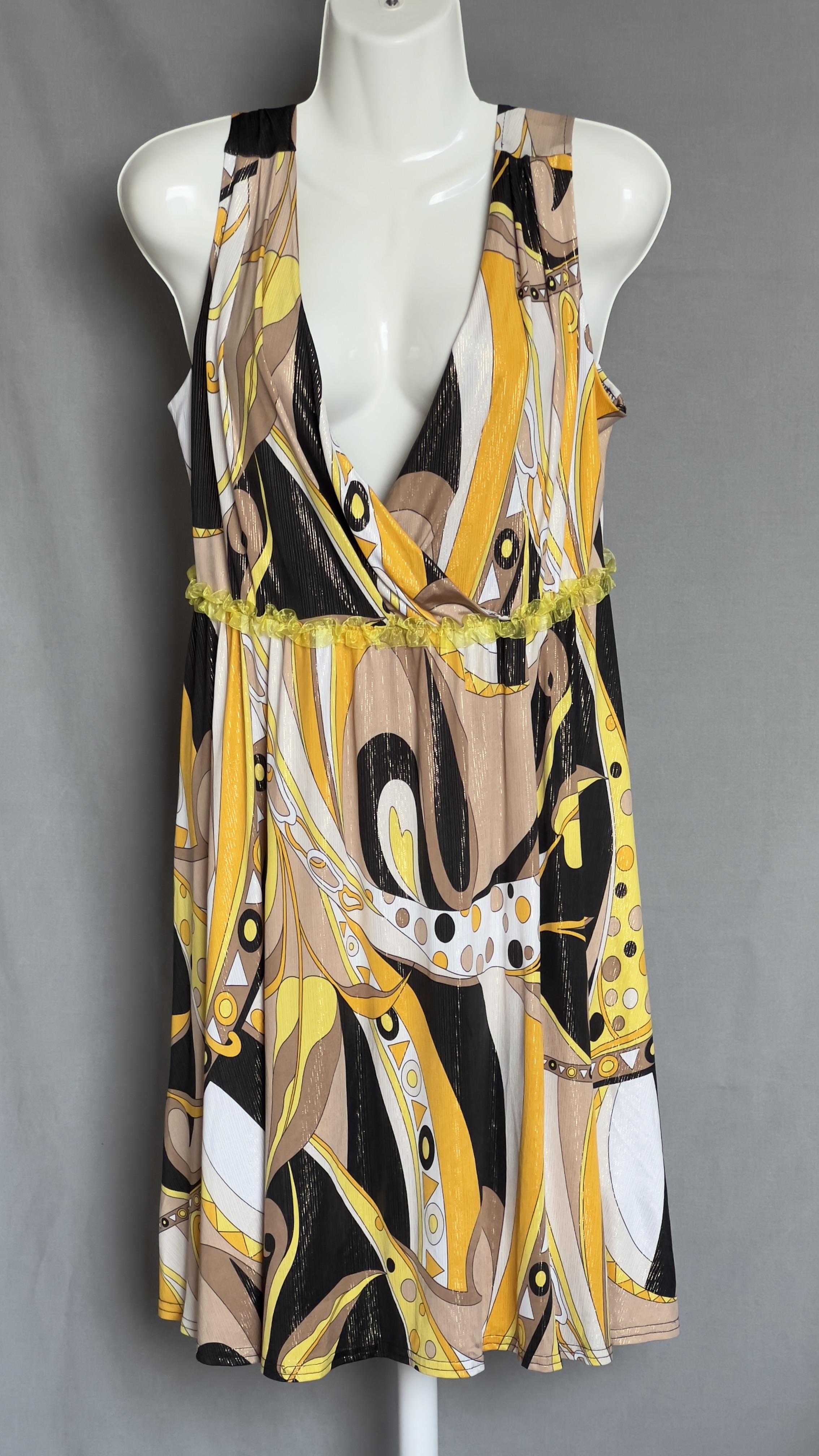 Сарафан міді з візерунком XL (1087050)