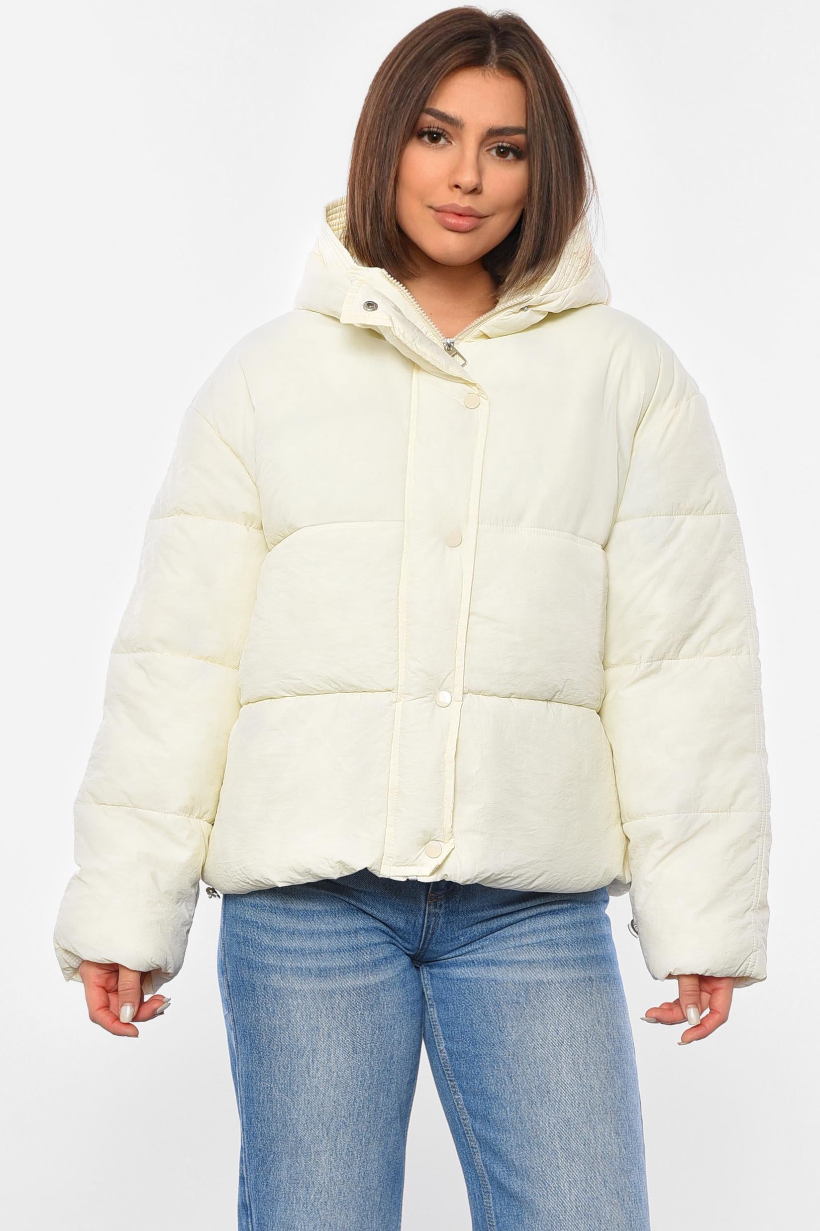 Куртка женская демисезонная L Молочный (192467)