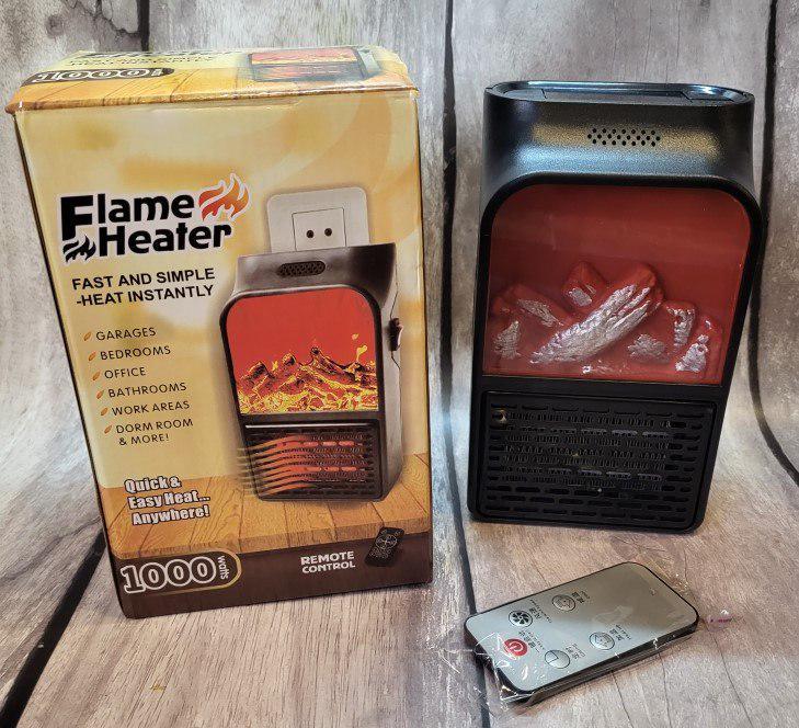 Обогреватель портативный Flame Heater с имитацией пламени/экраном/пультом управления 1000 Вт (2104618715) - фото 5 Обогреватель портативный Flame Heater с имитацией пламени/экраном/пультом управления 1000 Вт (2104618715) - фото 5