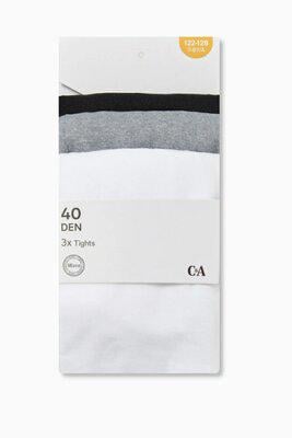 Колготи 40den C&A 3 шт. 9-10 років 134-140 см