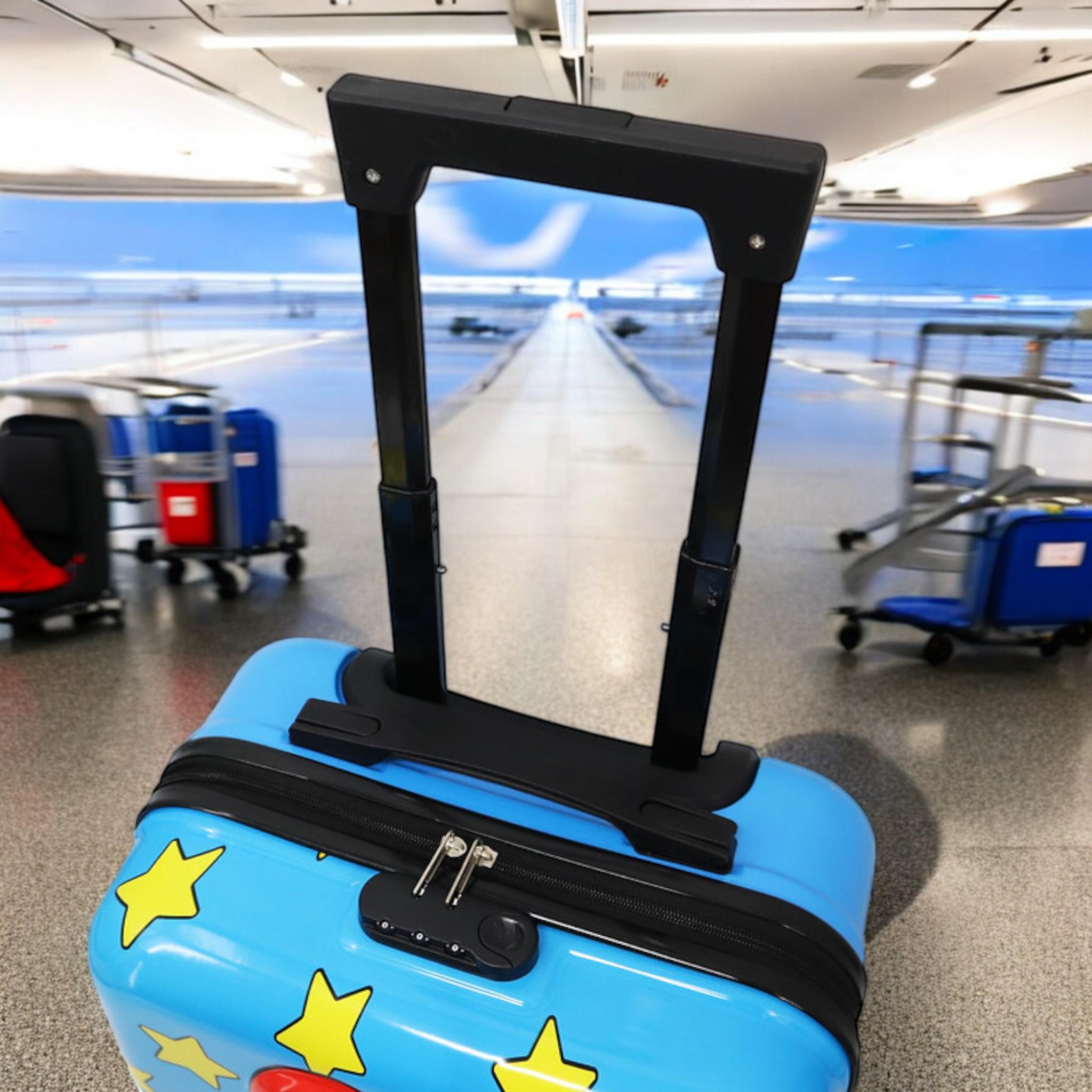 Валіза дитяча H&H Blue Star Bear ABS-пластик на 4 коліщатках з кодовим замком 35 л (S_D-5) - фото 3 Валіза дитяча H&H Blue Star Bear ABS-пластик на 4 коліщатках з кодовим замком 35 л (S_D-5) - фото 3