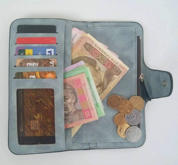 Гаманець Baellerry Forever жіночий замшевий 19х10,5х2 см Блакитний - фото 6