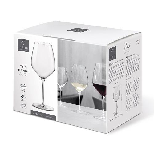 Набір келихів для вина Bormioli Rocco InAlto Tre Sensi 365743GRP021990 430 мл 6 шт. - фото 3 Набір келихів для вина Bormioli Rocco InAlto Tre Sensi 365743GRP021990 430 мл 6 шт. - фото 3