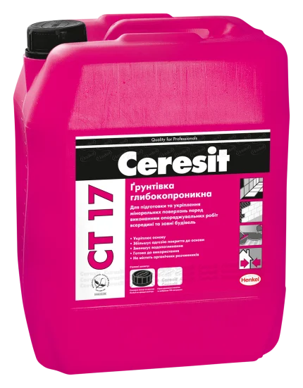 Грунтовка глубокопроницаемая CT-17 для минеральных поверхностей 5 л (28715644)