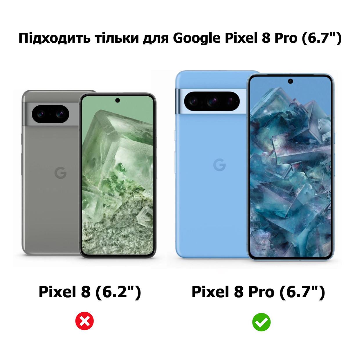 Тканинний чохол для Google Pixel 8 Pro (чорний) - фото 4