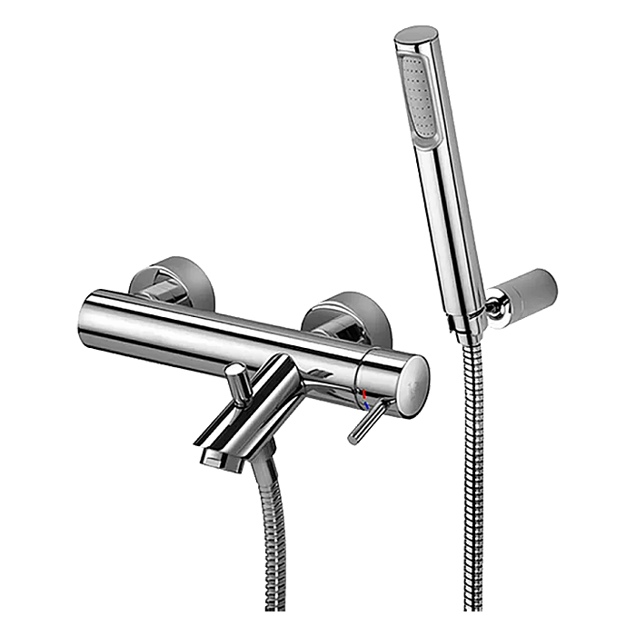 Смеситель для ванны Paffoni Light с переключателем в комплекте Хром (LIG023CR)