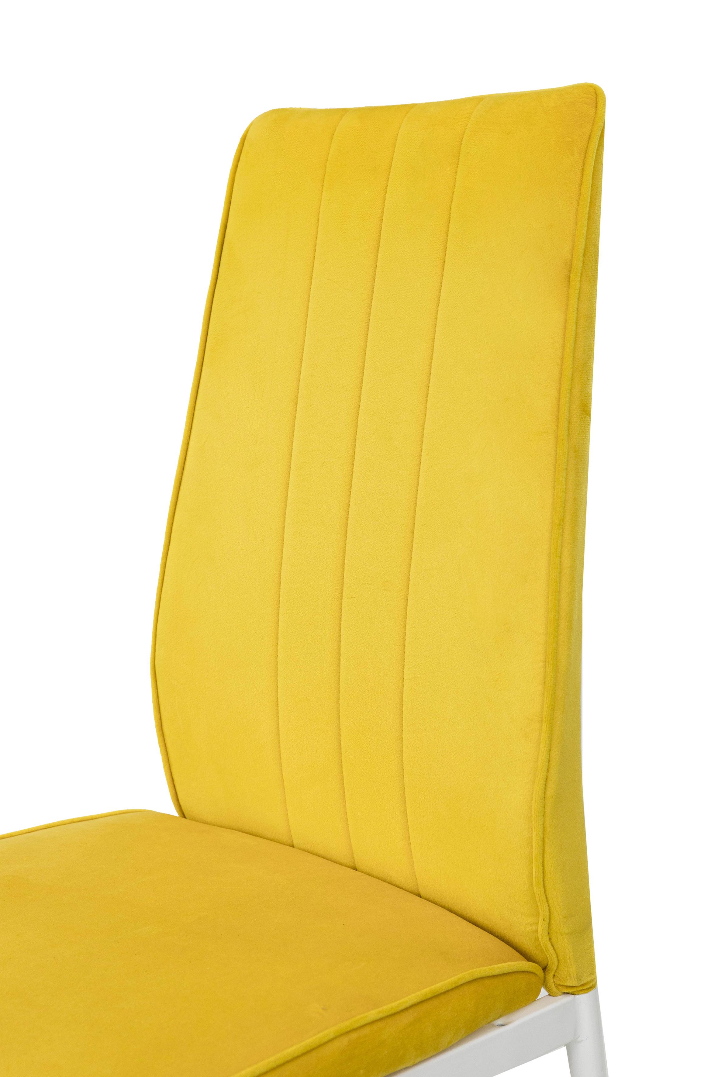 Стул для кухни и гостиной ГРЕЙС Рич 410х970х400 мм Белый/Желтый (GAА0056772) - фото 10