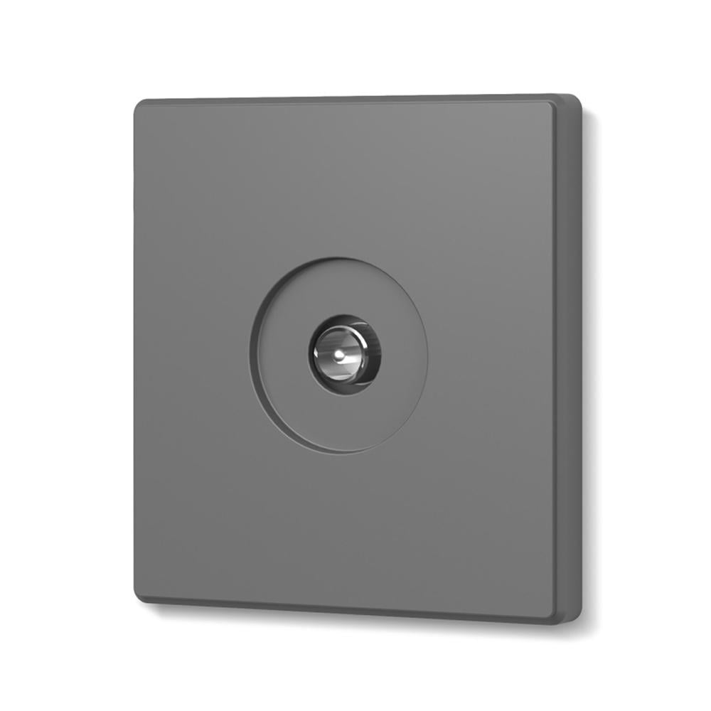 Розетка телевизионная одинарная Video Nota TV Серый графит (31588039)