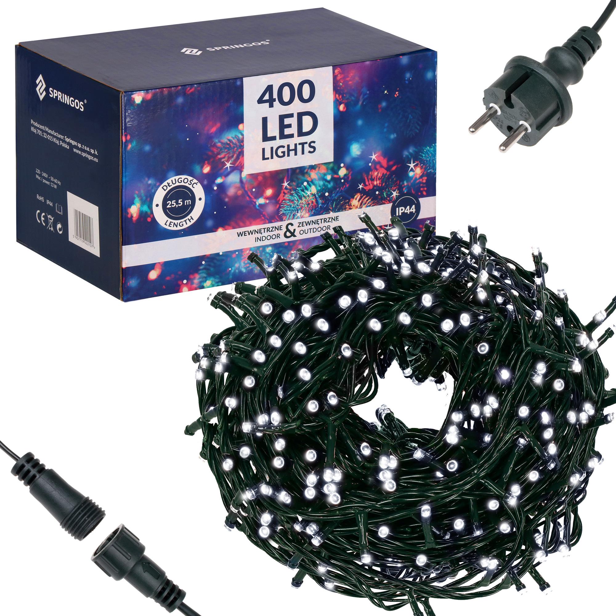 Гірлянда Springos вулична/зовнішня 400 LED 24 м Cold white (CL0401)