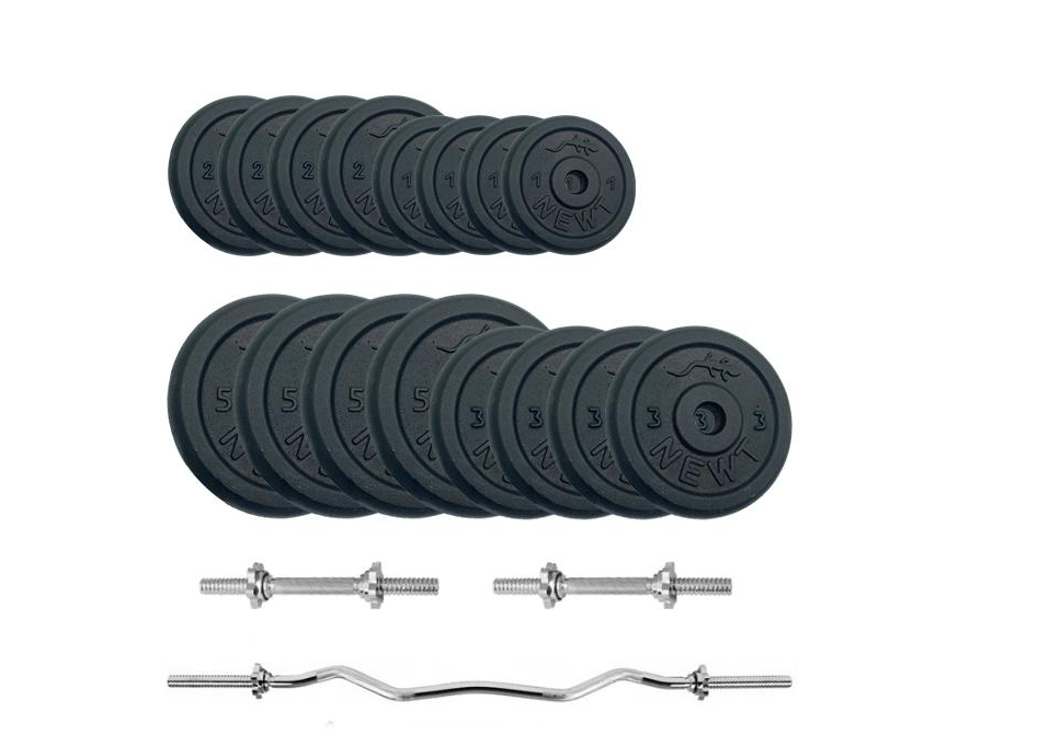 Набір штанга + гантелі Newt Gym Set-W Home 53 кг (NE-M-W-SET-53)