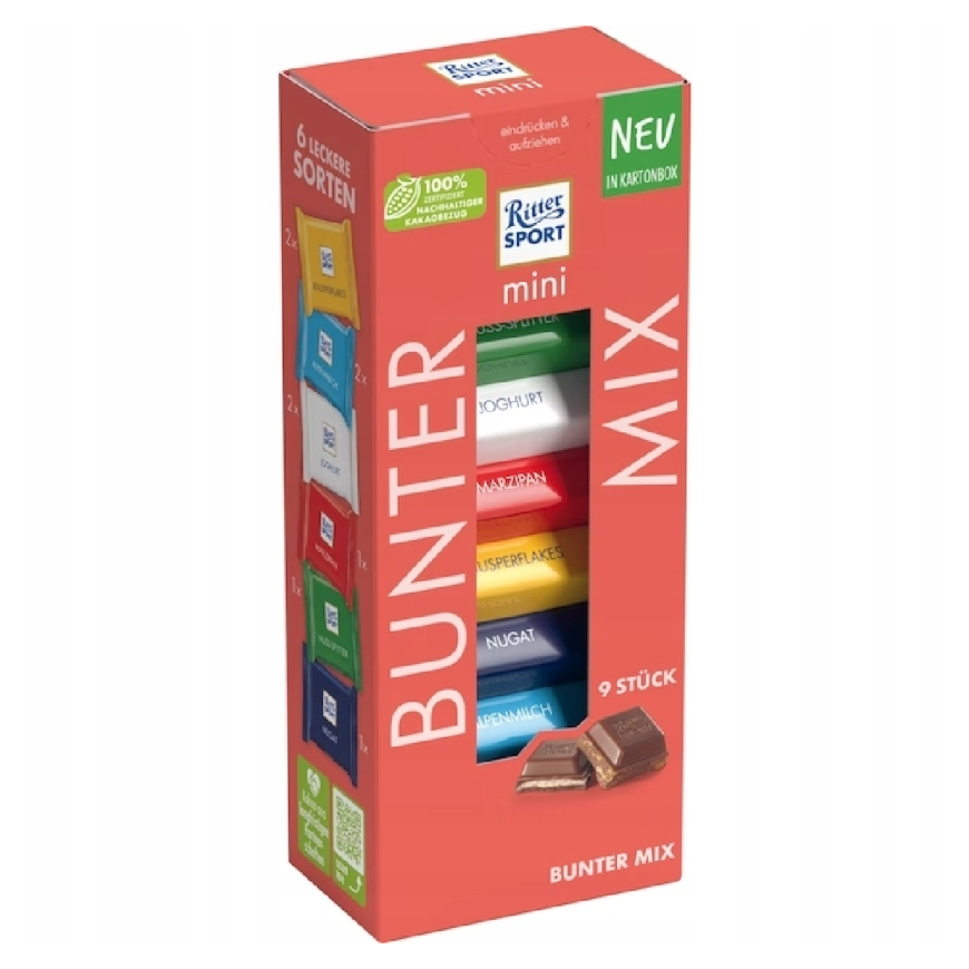 Шоколад Ritter Sport mini Bunter Mix 150 г Шоколад Ritter Sport mini Bunter Mix 150 г