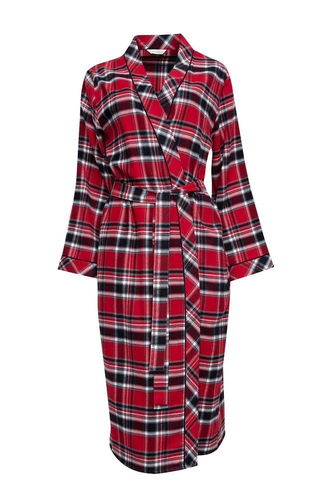 Халат женский Cyberjammies Windsor 9446 в клетку р. 18 2XL Красный (5051877410176)