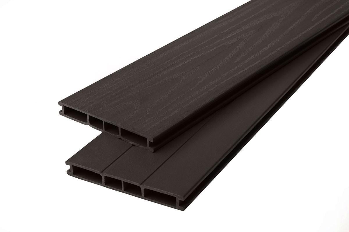 Фасадная доска POLYROOT Series F 2D структура 145х18х2400 мм Chocolate (12493191)