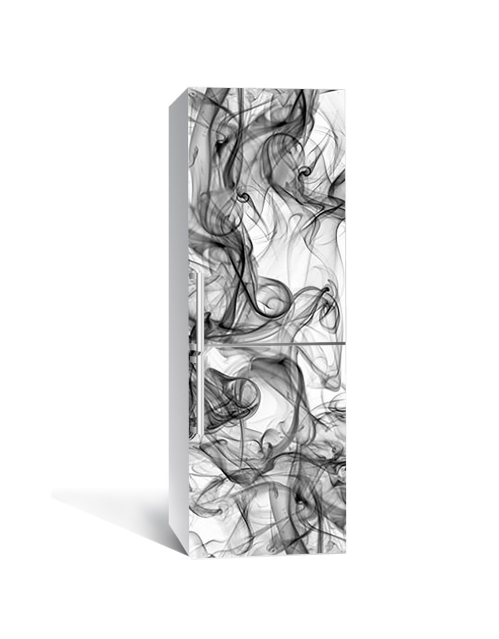 Наліпка 3D на холодильник Zatarga "Вугільний дим" вінілова 650х2000 мм