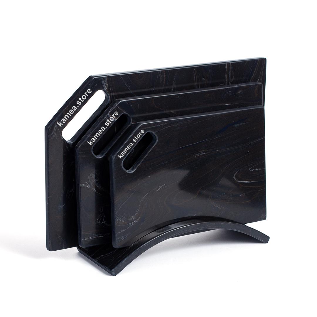 Набор кухонных досок на 3 доски Kamea из искусственного камня Deep Water