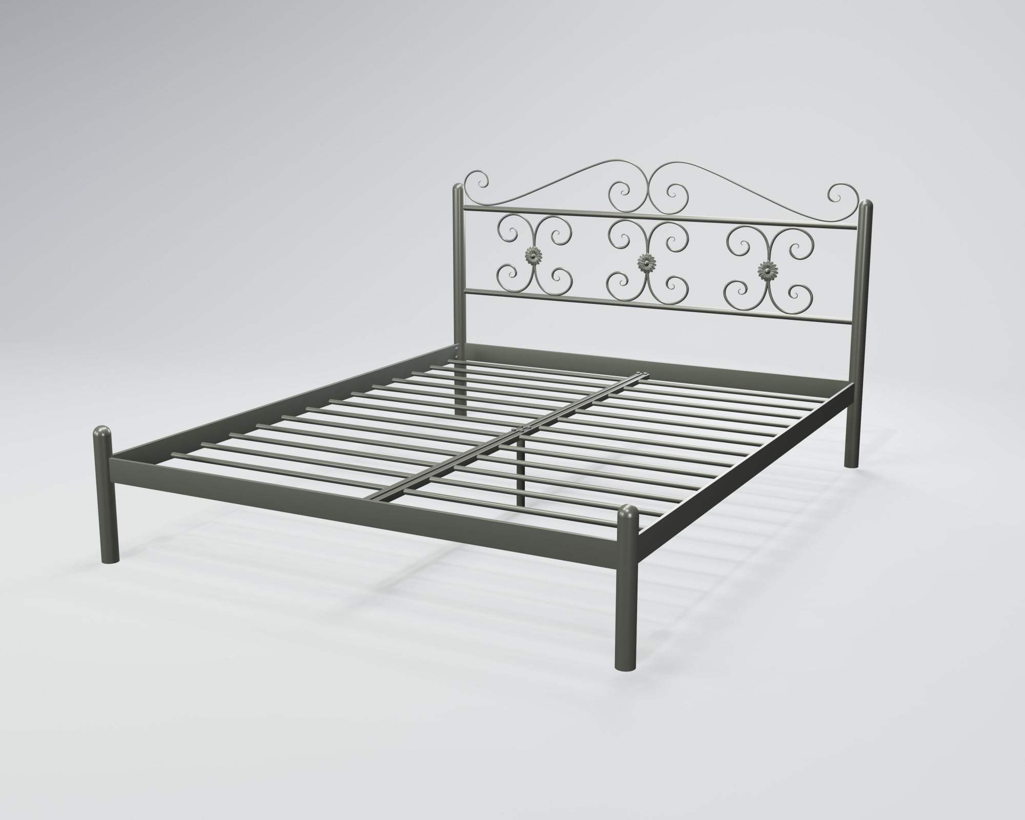 Кровать двуспальная BNB BegoniyaDesign 160x200 см Серый (r2_ten_0287)