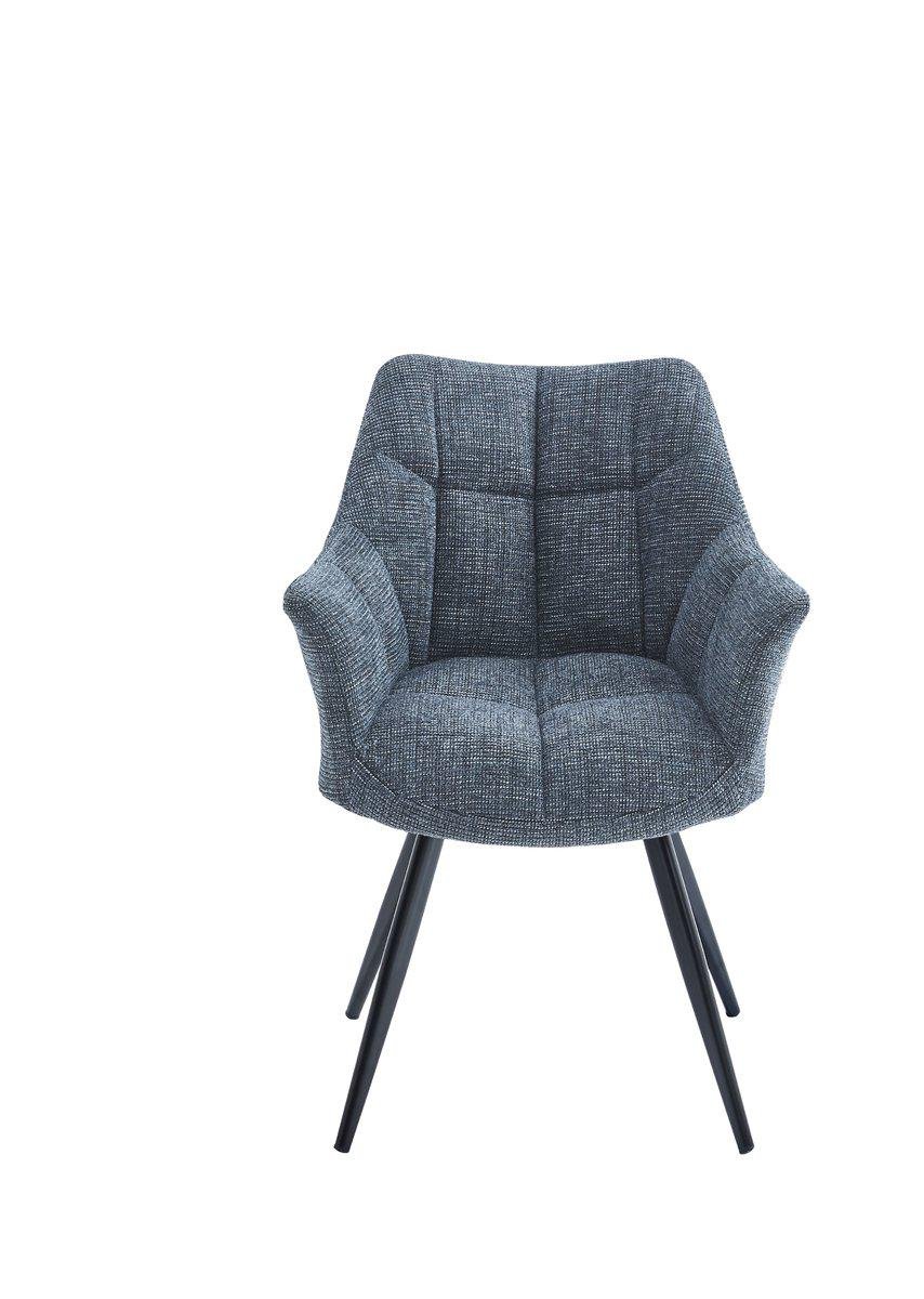 Стул Intarsio STEFAN Черный/Темно-серый - фото 2