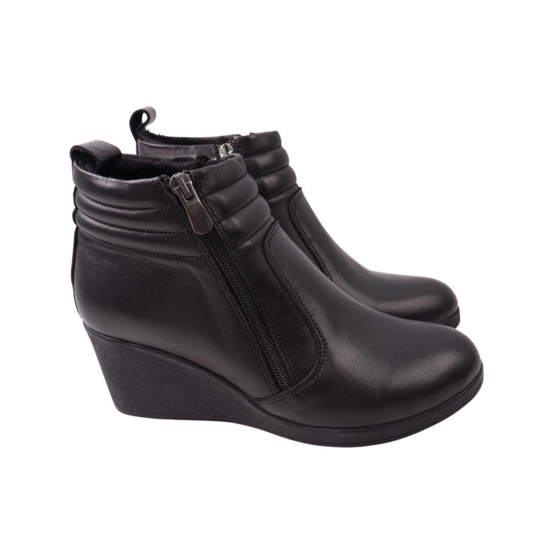 Ботинки женские Mario Muzi из кожи р. 40 Черный (616-21DHC)