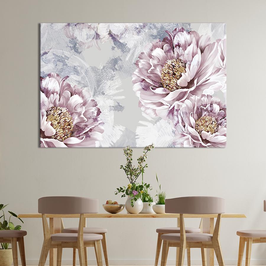 Картина на холсте Абстрактные пионы 51x34 см (271-1)
