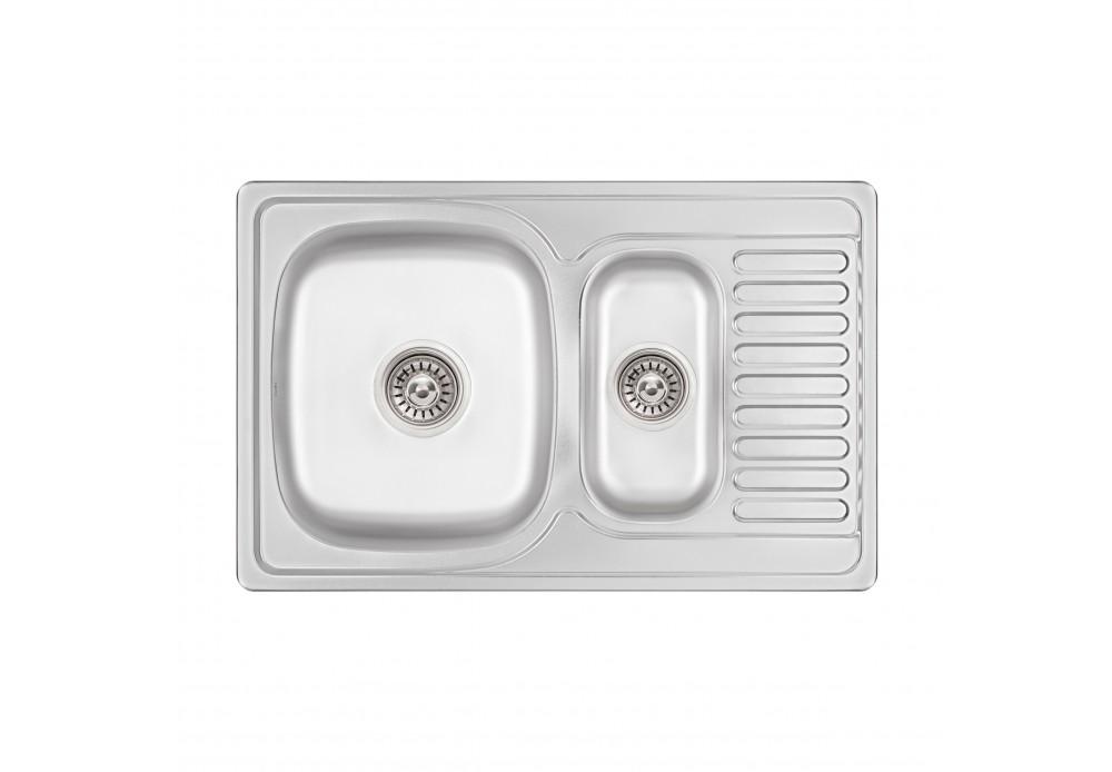 Кухонная мойка Lidz 7850 0,8 мм Micro Decor (LIDZ7850MDEC)