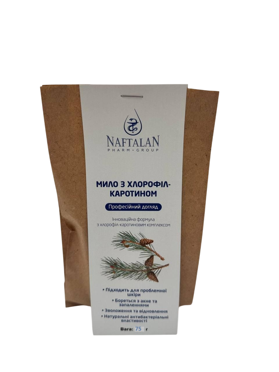 Мыло с хлорофилл-каротином Naftalan 75 г (2673778998)