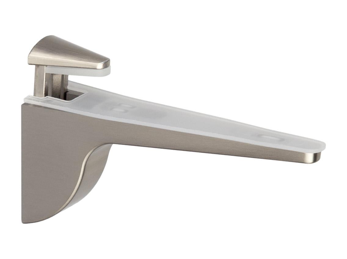 Полкодержатель Giff Ibis для дсп и стекла 130х65 мм Браш сатин никель (24919855)