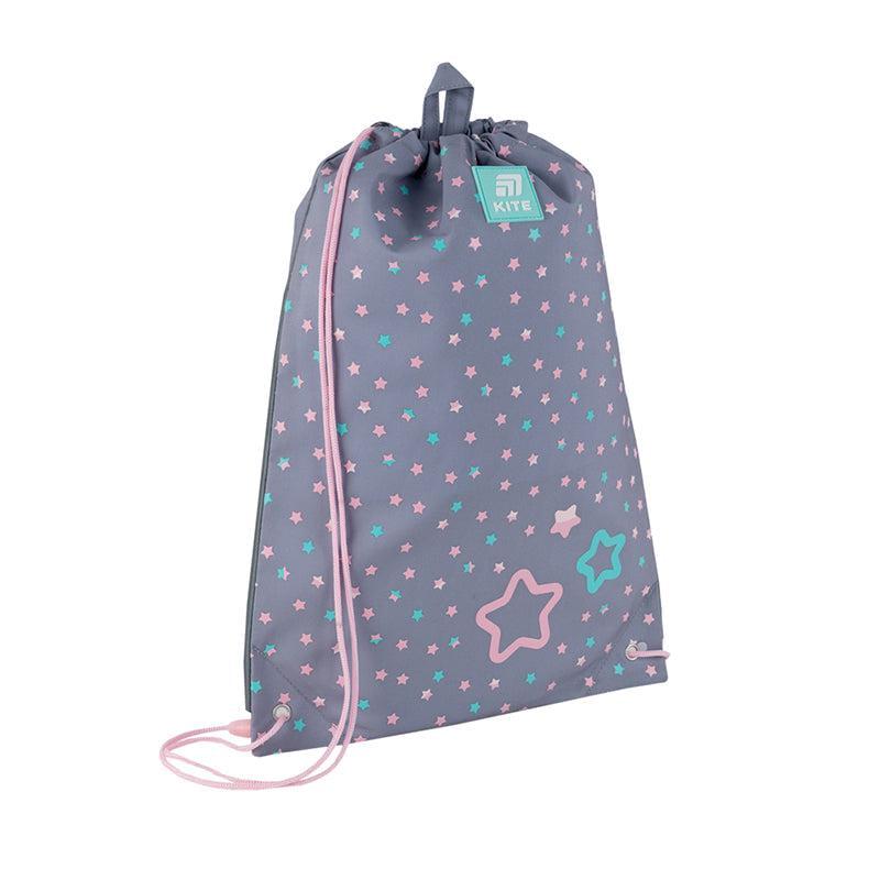 Сумка для обуви KITE Kawaii Stars 46x33 см Серый (K25-600M-13)