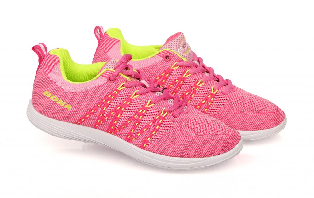 Кроссовки Bona для девочек 660 в сетку р. 39 Розово-малиновый