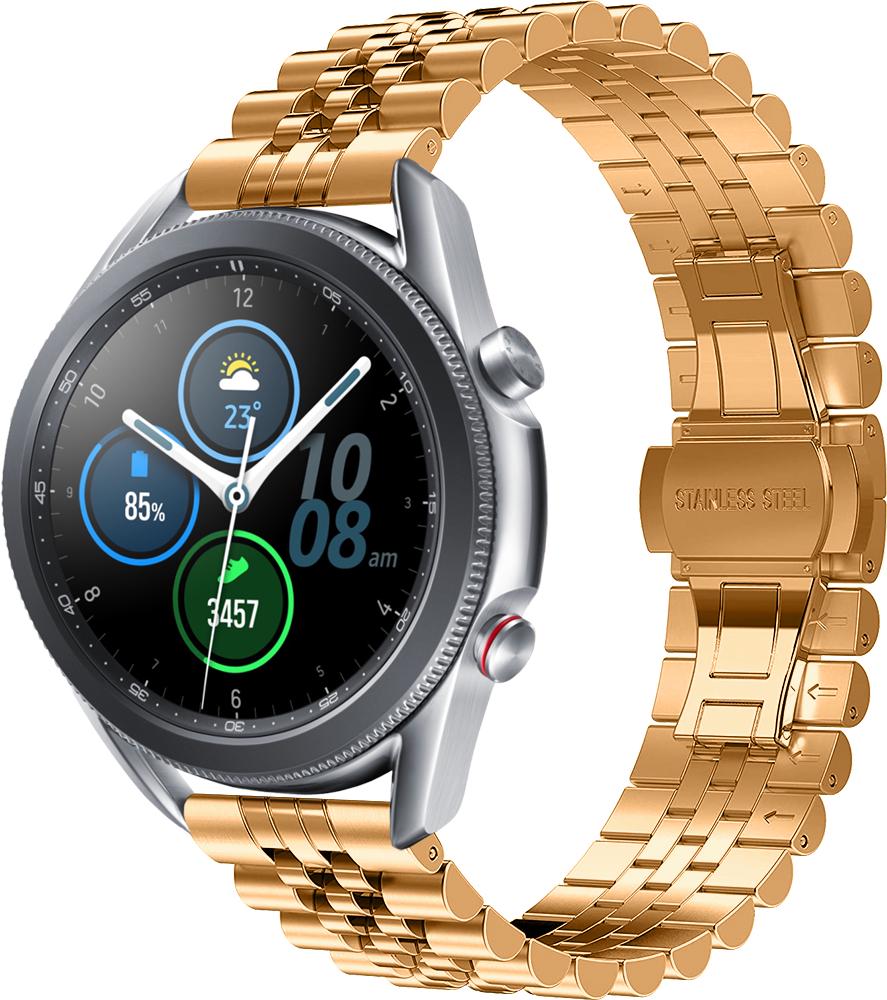 Браслет металлический Stech для Galaxy Watch 3 41 мм Rose Gold (26903-27)