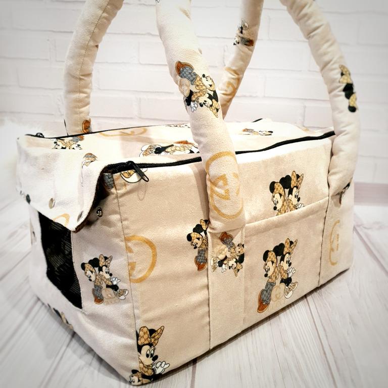 Сумка-переноска для собак Amore mio Cane до 6 кг SM 46х28х24 см (PC-0021) - фото 4 Сумка-переноска для собак Amore mio Cane до 6 кг SM 46х28х24 см (PC-0021) - фото 4