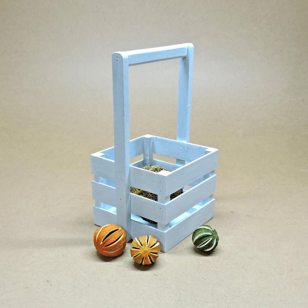 Корзинка подарочная из дерева Шервуд 18х18 см Зефир (ПДК-0021320)