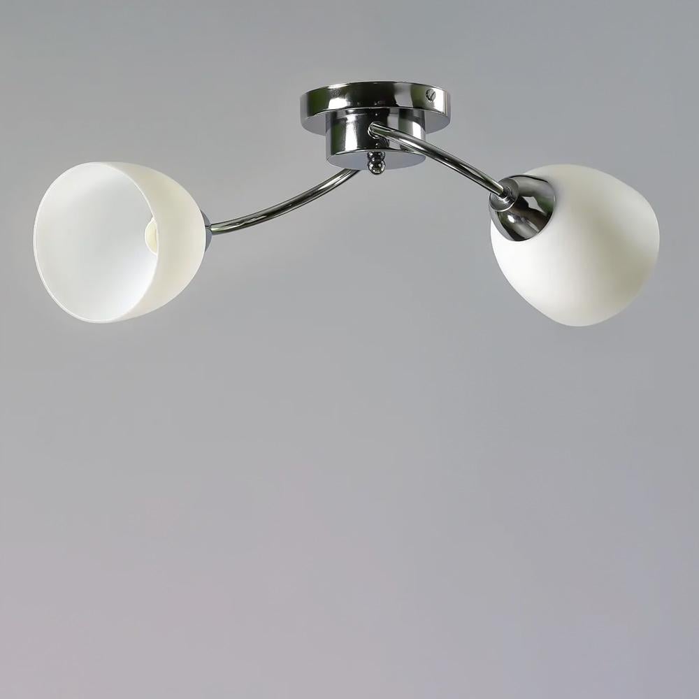 Люстра потолочная Light House SC-19361/2 CR 450х180х210 мм Белый/Хром