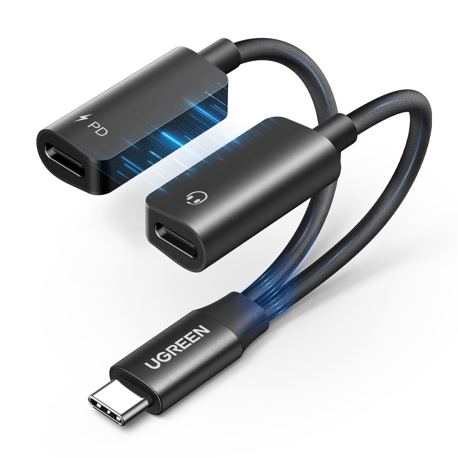Аудиоадаптер магнитный Ugreen CM821 USB-C/2xUSB-C 60 Вт Серый (45800) Аудиоадаптер магнитный Ugreen CM821 USB-C/2xUSB-C 60 Вт Серый (45800)