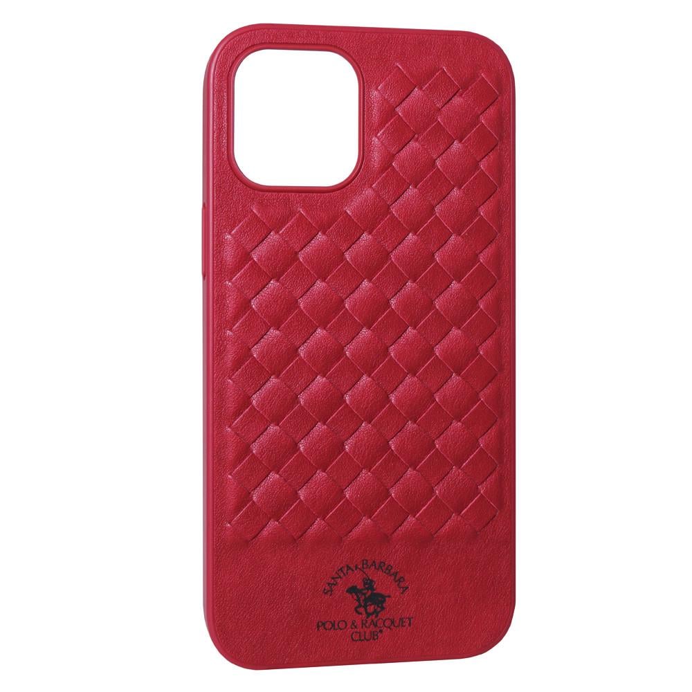 Чохол для Apple iPhone 12 Mini Polo Ravel Leather Series Garnet