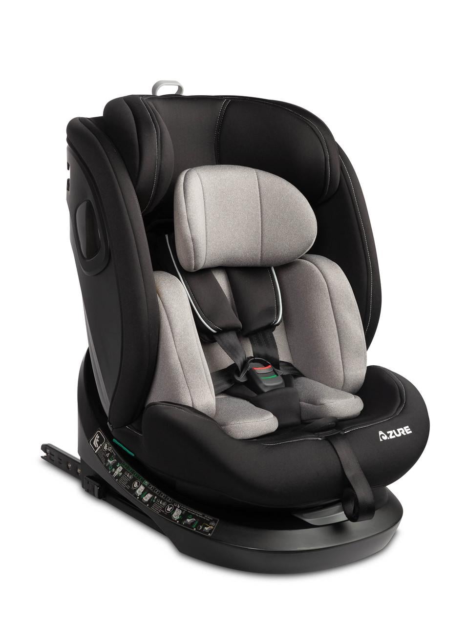Автокресло Caretero Azure Группа 0 /1/2/3 0-36 кг i-Size/Isofix с поворотом на 360° Серый (319005)