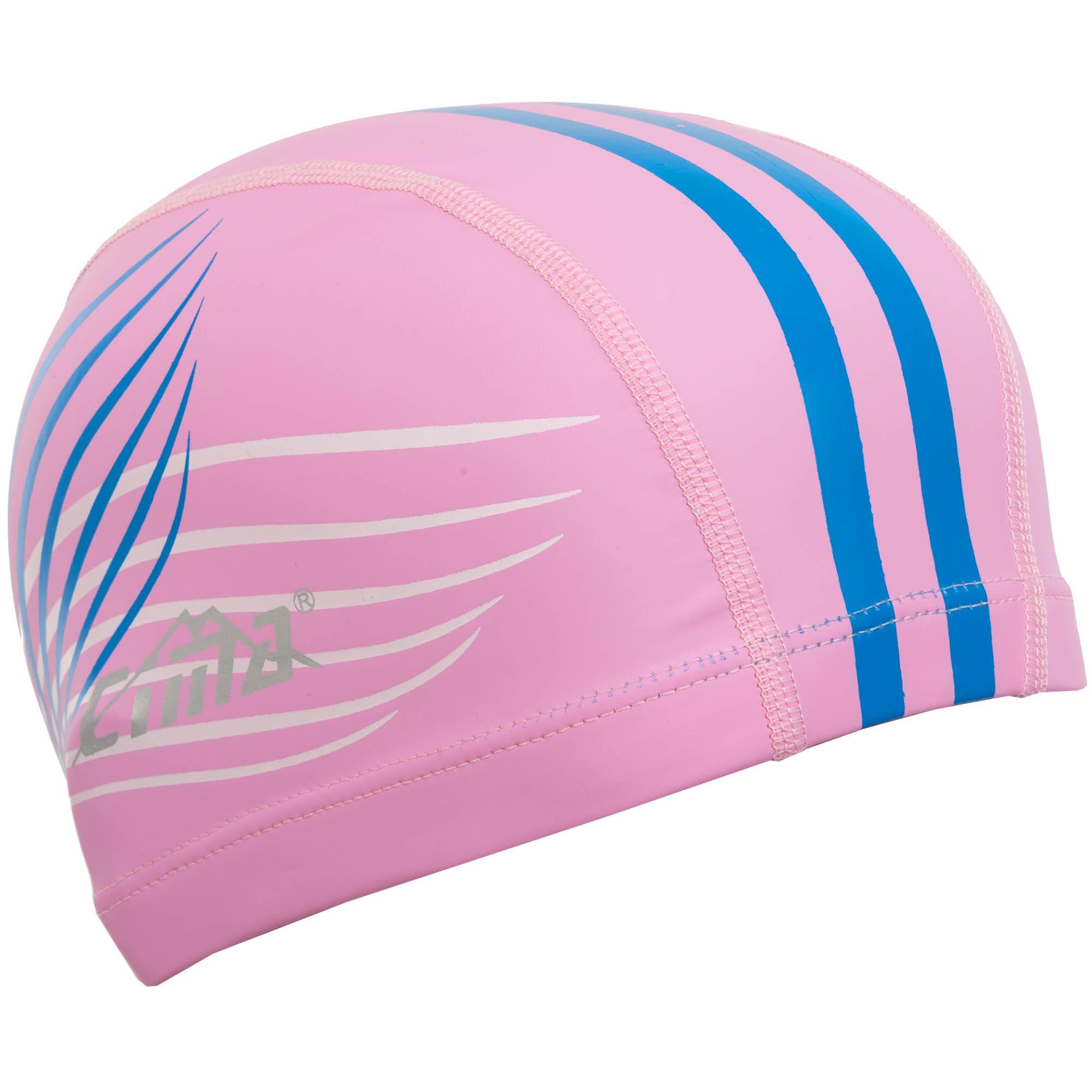 Шапочка для плавания CIMA PL-8689 текстильная с покрытием PU Розовый (33093037)