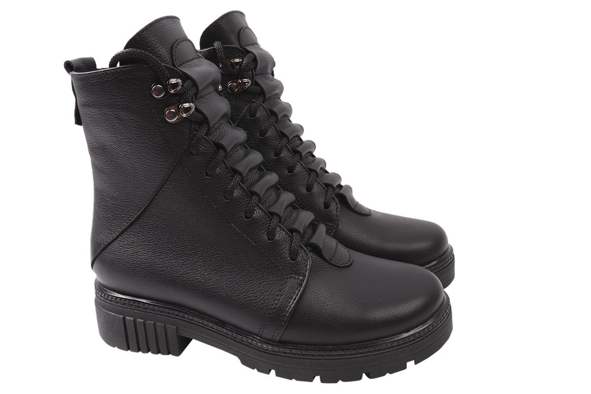 Ботинки женские R&Y из кожи высокие р. 40 Черный (1-9/23ZHC)