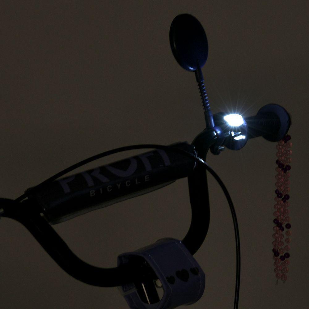 Велосипед для дівчинки PROF1 Princess 18" з багажником Бузковий - фото 7 Велосипед для дівчинки PROF1 Princess 18" з багажником Бузковий - фото 7