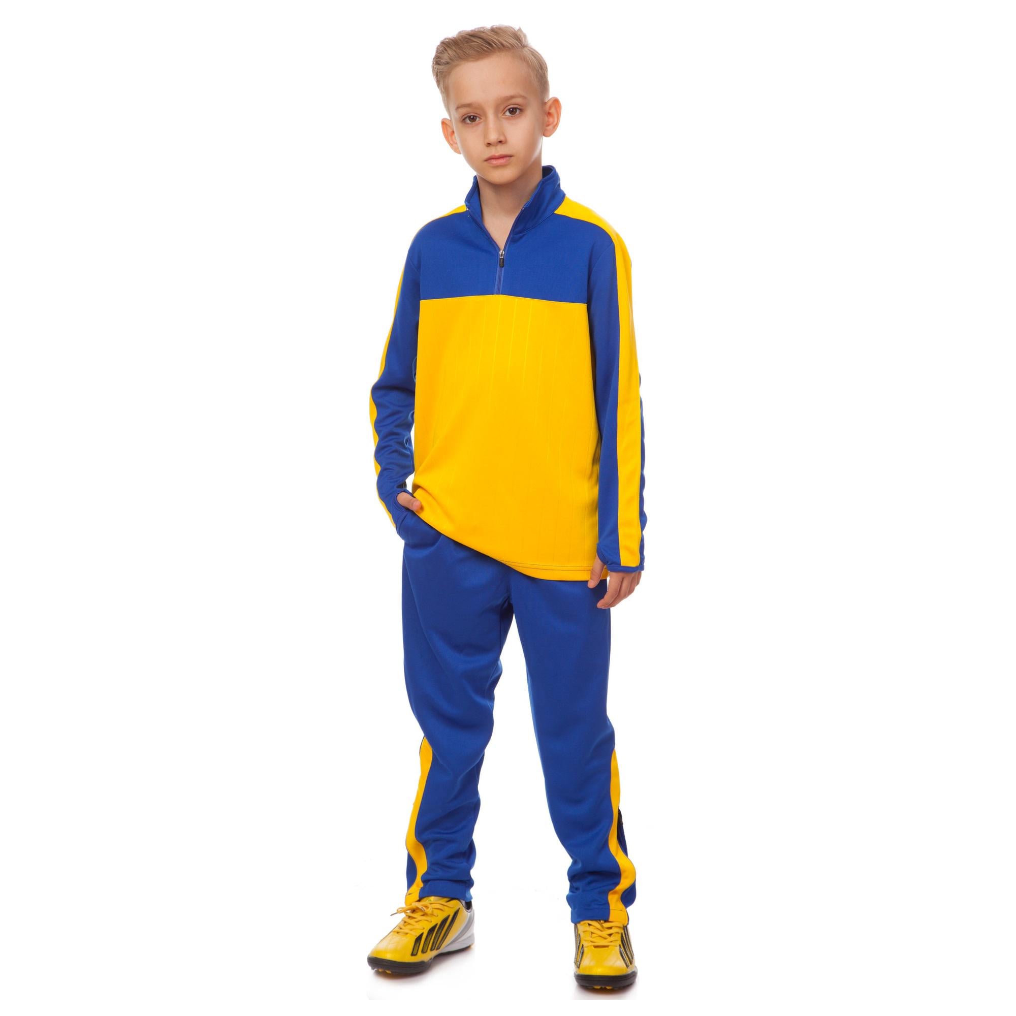 Костюм спортивный детский Zelart LIDONG LD-2003T р. 30 Синий/Желтый (DR010868)