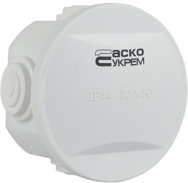 Розподільча коробка АСКО-УКРЕМ TY-RA 80х50 мм Розподільча коробка АСКО-УКРЕМ TY-RA 80х50 мм