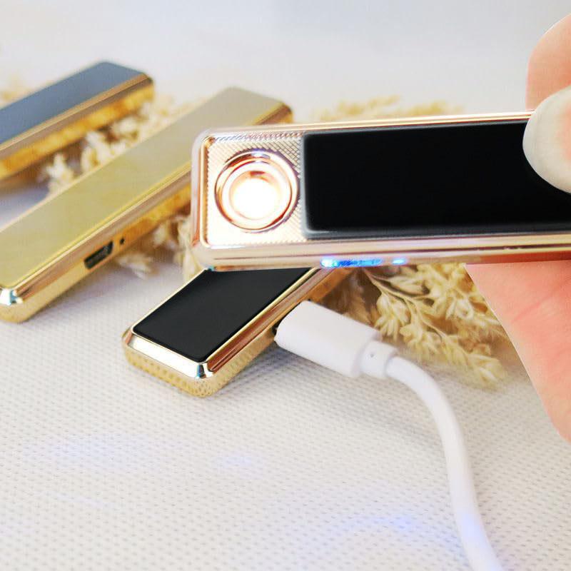 Зажигалка электроимпульсная GoldenFlame с USB-питанием Черный (777) - фото 7