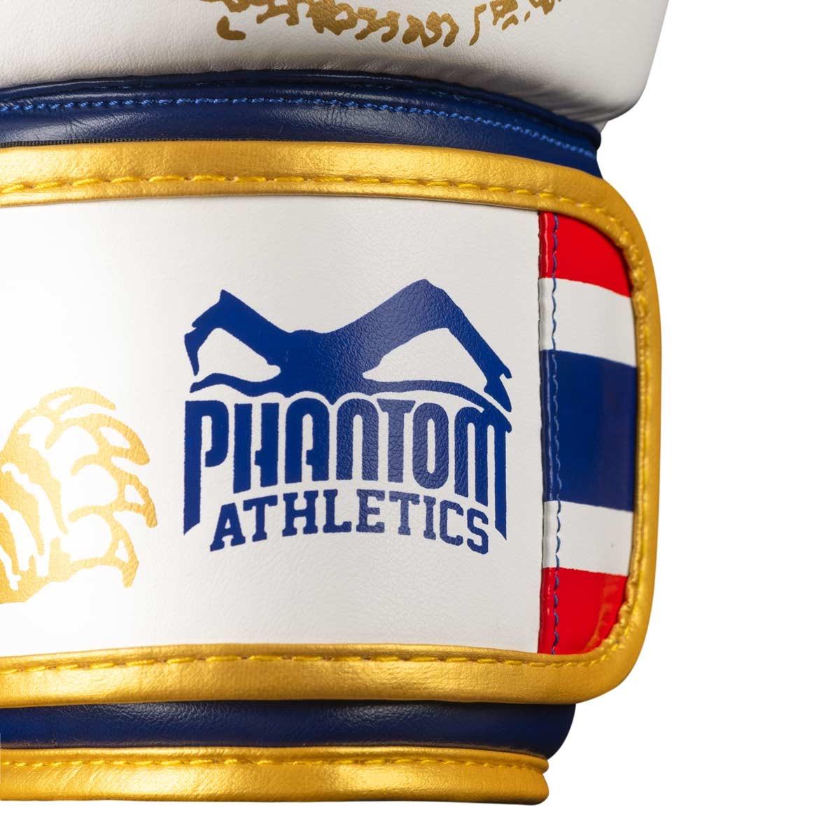 Рукавиці боксерські Phantom Muay Thai Gold Limited Edition 16 унцій з бинтами - фото 6