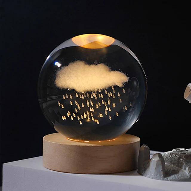 Ночник 3D Хрустальный шар Rain Cloud - фото 2